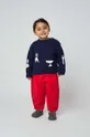 κόκκινο Βρεφικό βαμβακερό παντελόνι Bobo Choses Παιδικά