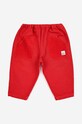 Дитячі бавовняні штанці Bobo Choses 223FB004 червоний AW23