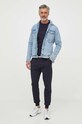 Guess pantaloni de trening U3YB00.KBS91 bleumarin AW23