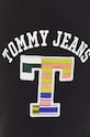 Tommy Jeans pantaloni de trening din bumbac negru DM0DM16773