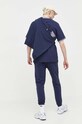 Βαμβακερό παντελόνι Tommy Jeans DM0DM16782 σκούρο μπλε AW23
