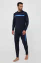 Бавовняні спортивні штани BOSS темно-синій