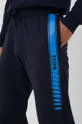 темно-синій Бавовняні спортивні штани BOSS