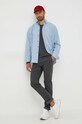 BOSS Orange spodnie 50494351 szary AW23
