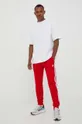 Παντελόνι φόρμας adidas OriginalsAdicolor Classics SST Track Pants κόκκινο