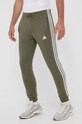 Спортивні штани adidas трикотаж зелений IJ8925