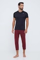 Tréningové nohavice adidas Performance Base IB3483 burgundské AW23