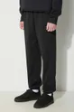 czarny adidas Originals spodnie dresowe bawełniane