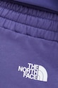 Βαμβακερό παντελόνι The North Face μωβ NF0A4M7LI0D1