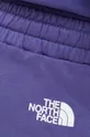 fioletowy The North Face spodnie dresowe bawełniane