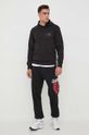 Just Cavalli spodnie dresowe bawełniane 75OAAG02.CF302 czarny AW23
