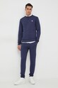 North Sails pantaloni de trening din bumbac 673025 bleumarin AW23
