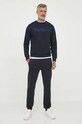 Pepe Jeans spodnie dresowe bawełniane Ryan PM211620.594 granatowy AW23
