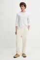 American Vintage pantaloni de trening MBOBY05AH23 bej AW23