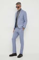 Nohavice Sisley 4LAGSF03R.911 modrá AW23