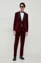 BOSS spodnie 50484723 bordowy AW23