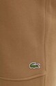 Lacoste spodnie dresowe bawełniane brązowy XH0075