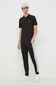 Бавовняні спортивні штани Lacoste чорний