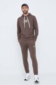 New Balance pantaloni de trening MP33509DUO maro AW23
