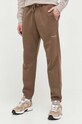 Abercrombie & Fitch spodnie dresowe dzianina brązowy KI134.3013.400