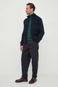 Barbour spodnie bawełniane MTR0705 granatowy SS24