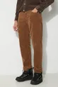 brązowy Carhartt WIP spodnie sztruksowe