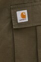 Βαμβακερό παντελόνι Carhartt WIP πράσινο I032467.6302