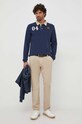 Хлопковые брюки Calvin Klein Jeans J30J324041 бежевый AW23
