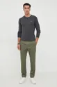 Nohavice Calvin Klein zelená