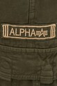Бавовняні штани Alpha Industries зелений 101212.142