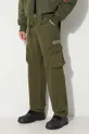 verde Alpha Industries pantaloni de bumbac Jet Pant
