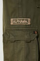 Βαμβακερό παντελόνι Alpha Industries 101212.142 πράσινο