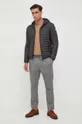 Volnene hlače Calvin Klein siva