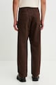 Odzież A.P.C. spodnie bawełniane COFCN.H08408 brązowy