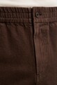 A.P.C. spodnie bawełniane brązowy COFCN.H08408
