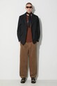 A.P.C. pantaloni in velluto a coste COGVJ.H08428 marrone AW23