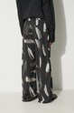 Oblečení Vlněné kalhoty Marcelo Burlon Aop Wind Feathers CMCA187F23FAB0031001 černá