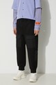 Neil Barett pantaloni de trening FIREMAN LOOSE CARGO negru PBJP072H.V512C.01