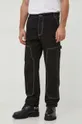 United Colors of Benetton pantaloni in cotone nero
