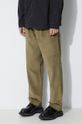 Hlače od samta Maharishi Loose Chino zelena 4568.OLIVE