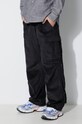 Maharishi pantaloni de catifea cord Utility Cargo Track Pants negru 4569.BLACK