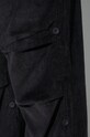 Maharishi pantaloni de catifea cord Original Snopants Loose 4610.BLACK negru