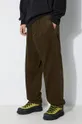 zelena Hlače od samta Engineered Garments Carlyle Pant