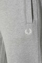 Fred Perry pantaloni da jogging in cotone grigio T5505.420