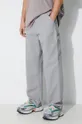 siva Pamučne hlače Carhartt WIP Single Knee Pant