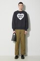 Human Made pantaloni de bumbac Military Easy HM26PT014 verde AW23