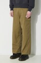 Human Made pantaloni de bumbac Military Easy verde HM26PT014