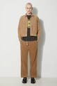 Human Made pantaloni de catifea cord Corduroy Easy HM26PT017 bej AW23