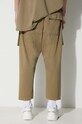 Rick Owens cotton trousers green DU02C5371.RIG