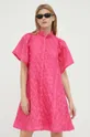 różowy Bruuns Bazaar sukienka Nemophila Philly